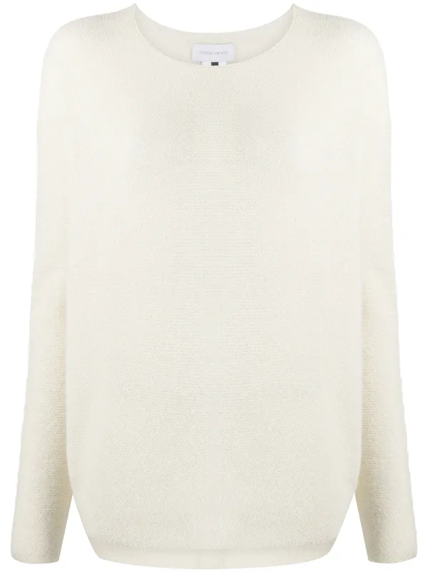 white slouch jumper