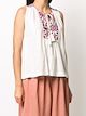 Forte Forte embroidered drawstring sleeveless blouse