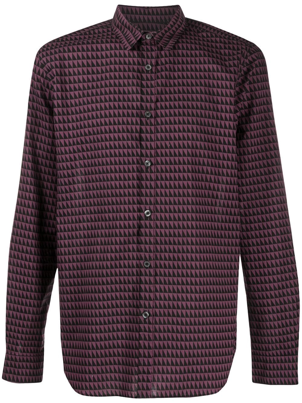 Ps By Paul Smith Geometric Print Shirt In Purple