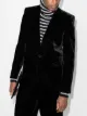 Image 2 of Saint Laurent single-breasted velvet blazer