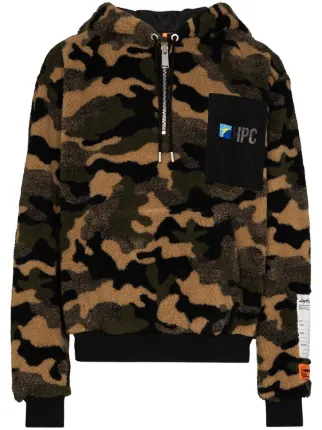 heron preston camo hoodie