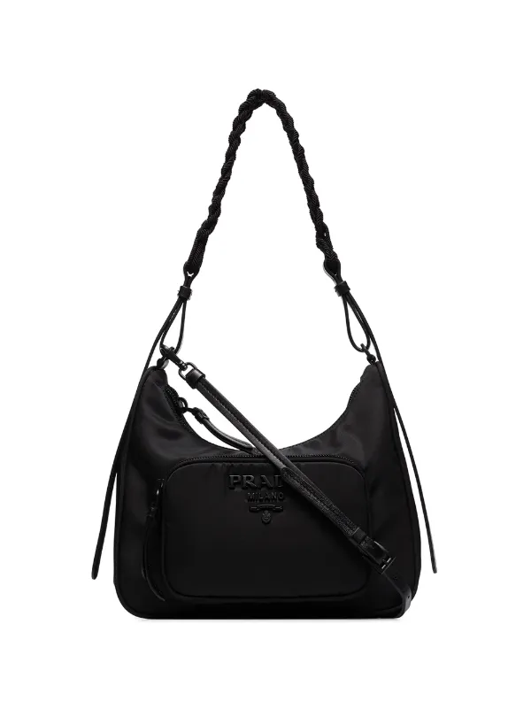 Prada Borsa a Spalla Con Logo Farfetch Prada Borsa a Spalla Con Logo Farfetch