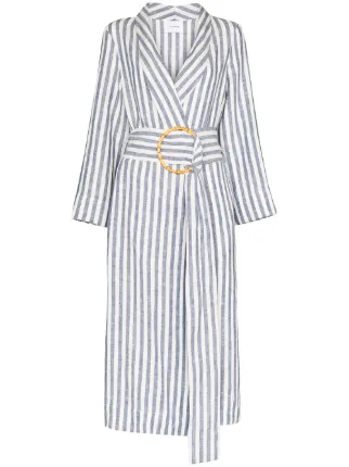 Sleeper Ruled Robe Dress Farfetch