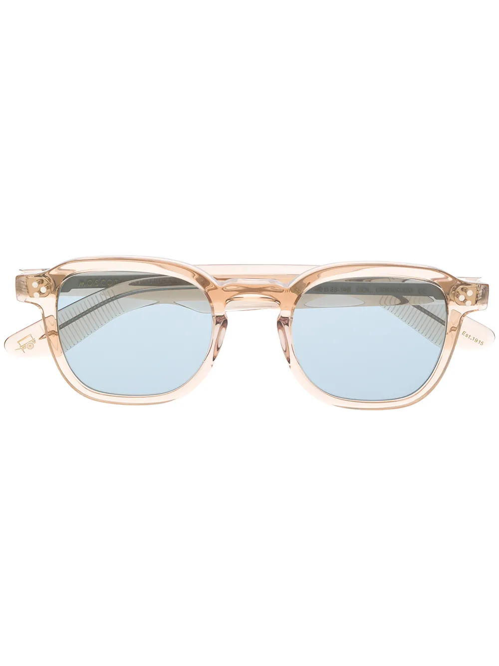 Moscot NYC Momza zonnebril met vierkant montuur Beige