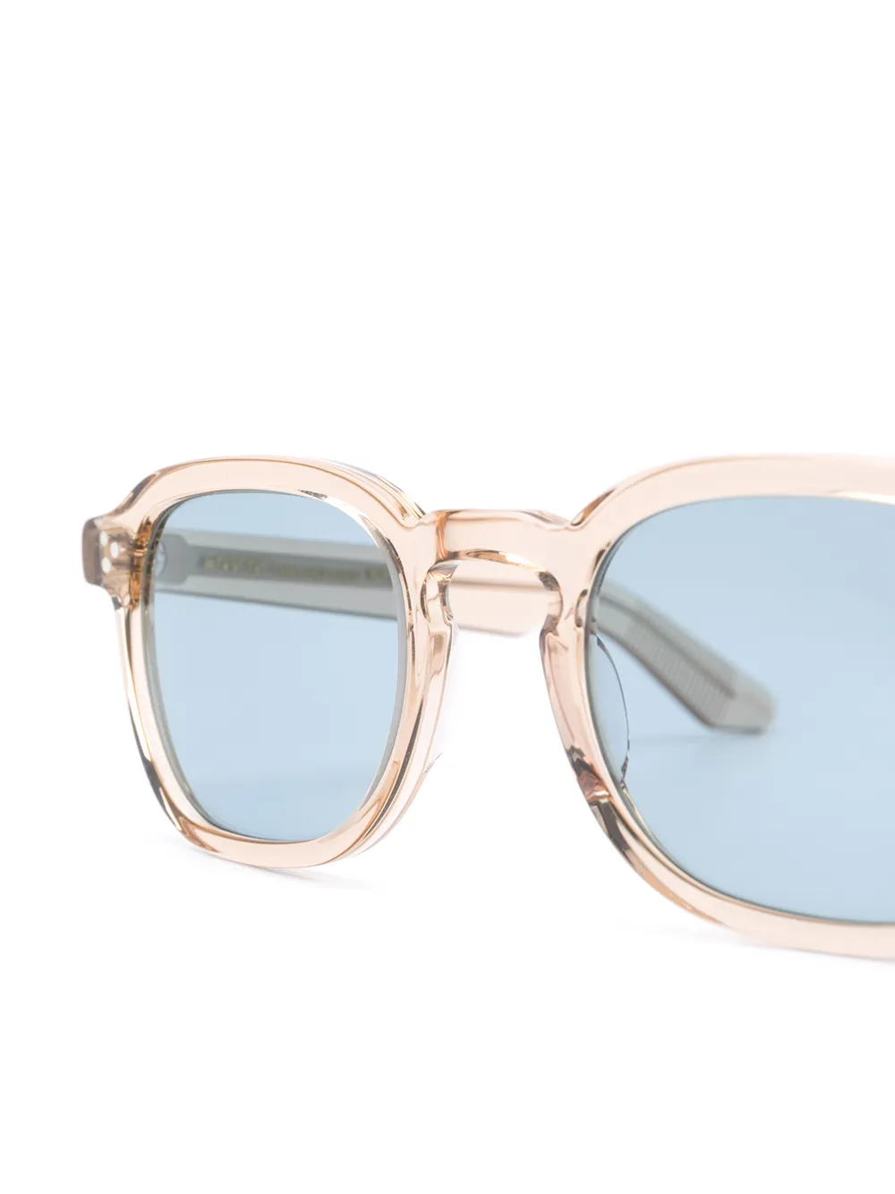 Moscot NYC Momza zonnebril met vierkant montuur Beige