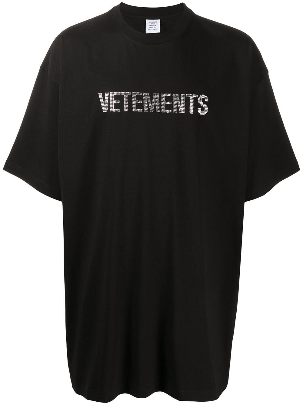 фото Vetements футболка оверсайз с логотипом