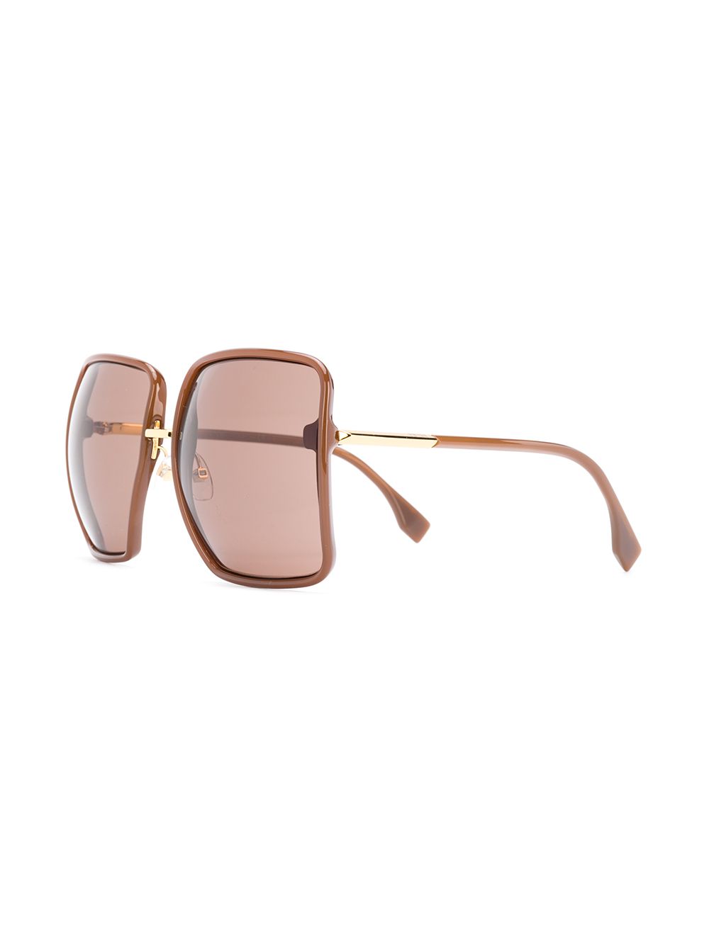 фото Fendi eyewear солнцезащитные очки в массивной квадратной оправе