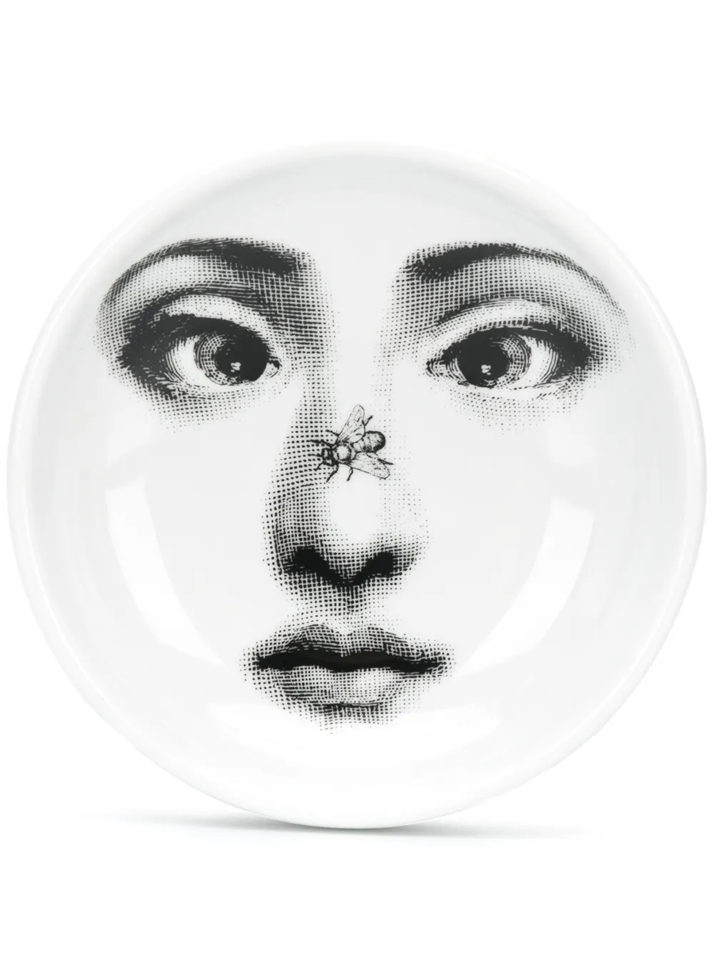 Fornasetti صحن بطبعة وجه | أبيض | Image 1