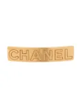 CHANEL Pre-Owned 1980s engraved logo hair pin - Gold