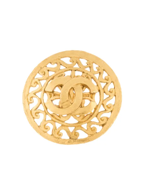 CHANEL Pre-Owned 1995 CC filigree brooch