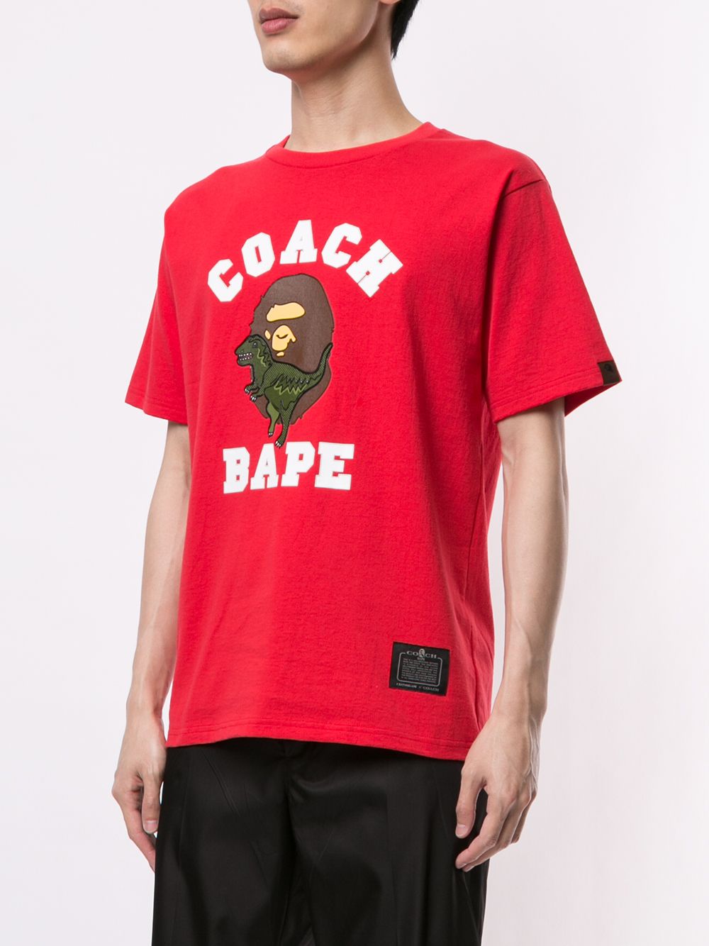 фото Bape x coach футболка с короткими рукавами и логотипом