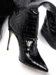 Image 2 of Jennifer Chamandi Cece 105mm crocodile-embossed boots