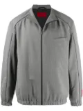 HUGO pinstriped pattern zipped jacket - Grey