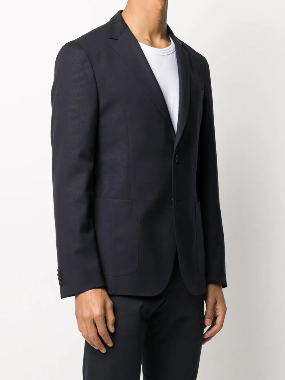 BOSS Blazer met enkele rij knopen Blauw