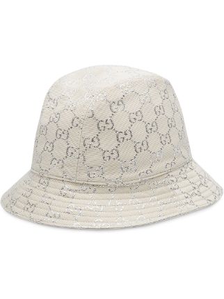 Gucci Metallic logo-jacquard Bucket Hat - Farfetch