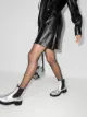 Off-White metallic Chelsea boots