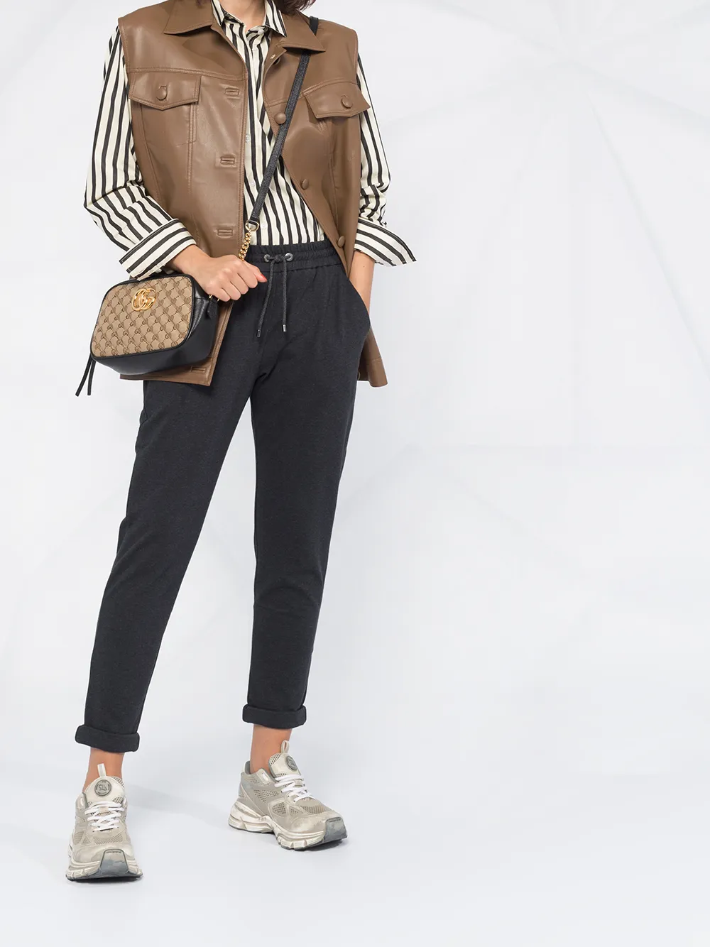 Brunello Cucinelli Slim-fit trainingsbroek - Zwart