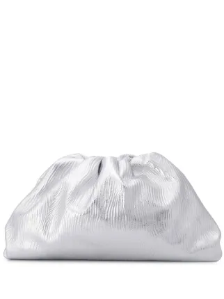 silver pouch clutch