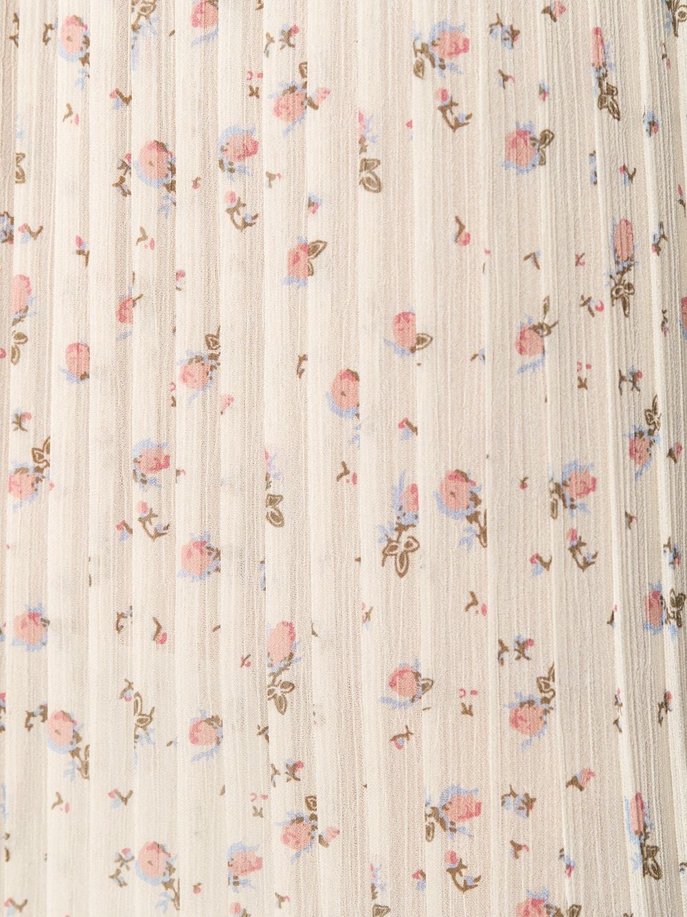 фото Semicouture плиссированная юбка с цветочным принтом