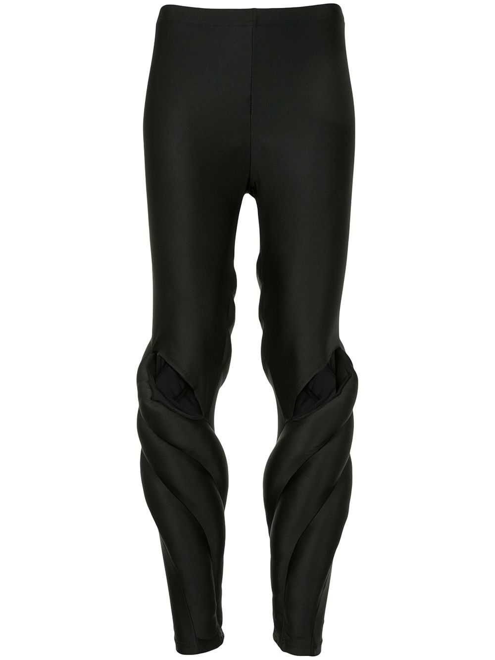 Comme Des Garçons Cut-out Leggings In Black