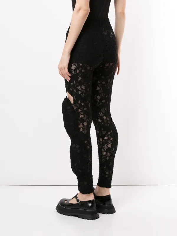 Lace Padded Leggings - Farfetch
