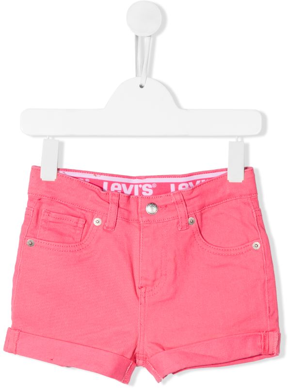 pink levi shorts