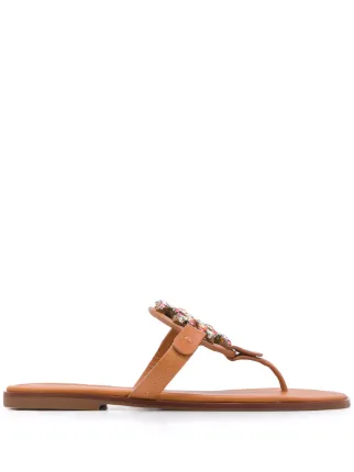 miller crystal logo sandal