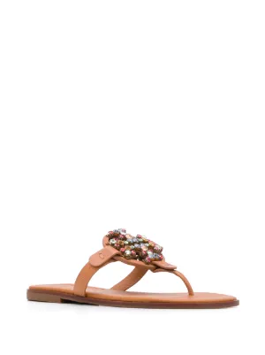 miller crystal logo sandal
