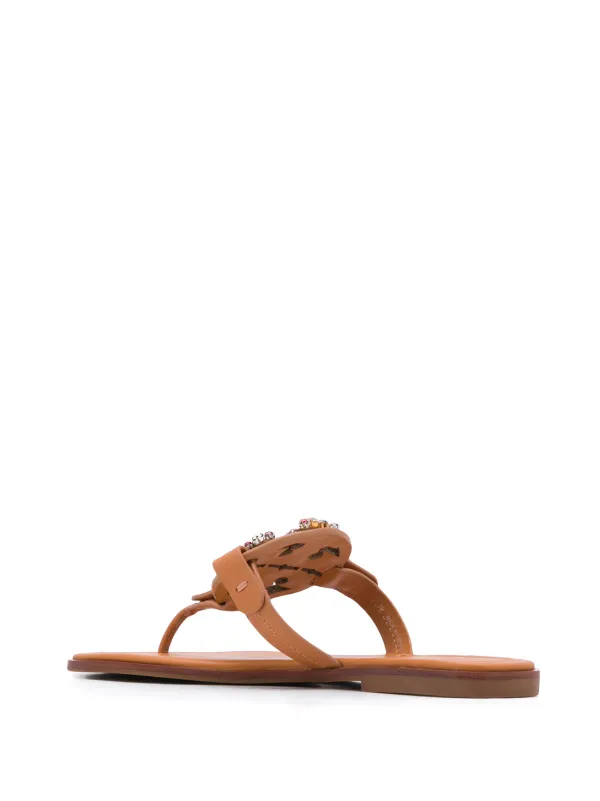 miller crystal logo sandal