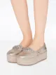 Miu Miu mordoré leather espadrilles