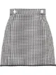 Image 1 of Miu Miu A-line gingham seersucker mini-skirt