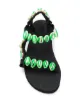 Timeless Pearly seashell-embellished flat sandals