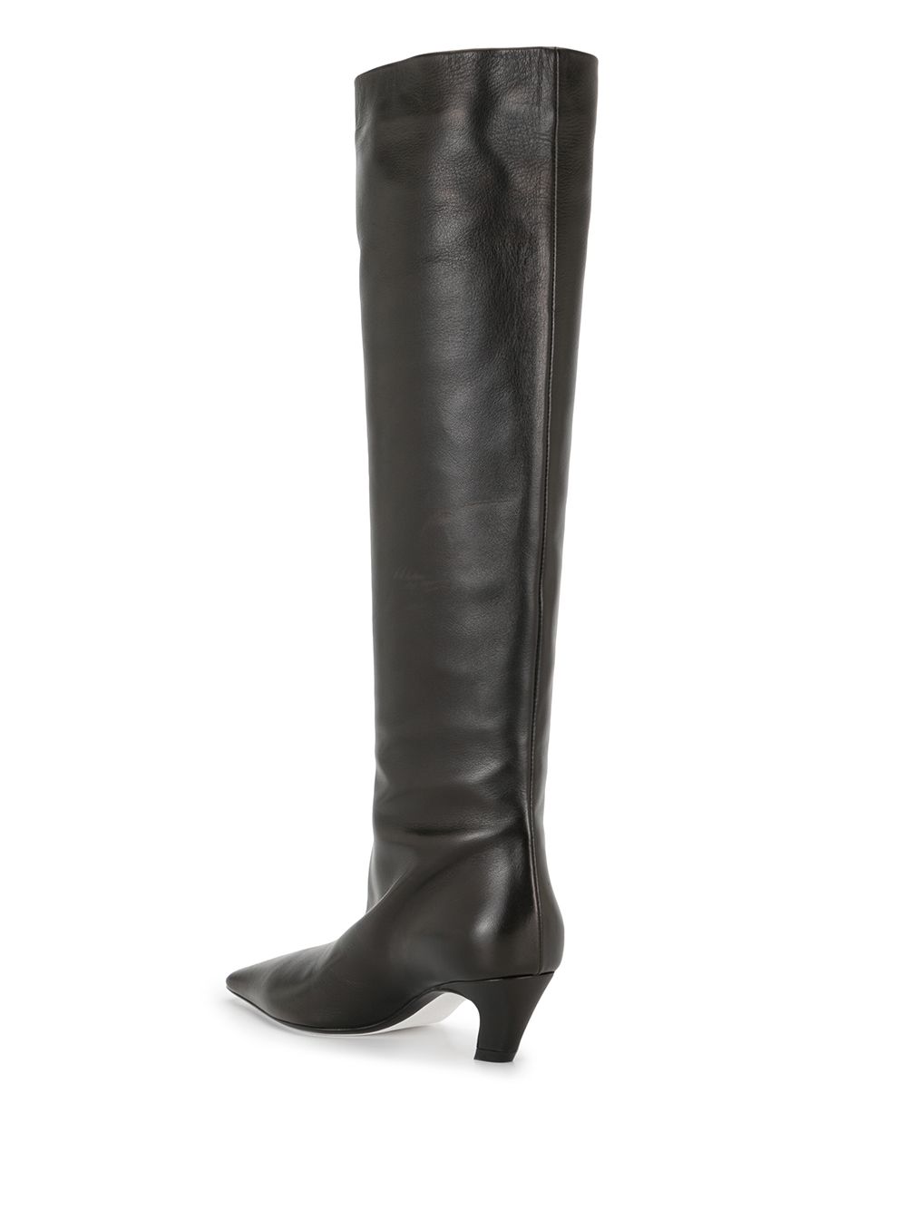 Shop Khaite Davis Knee-high Boots In Black