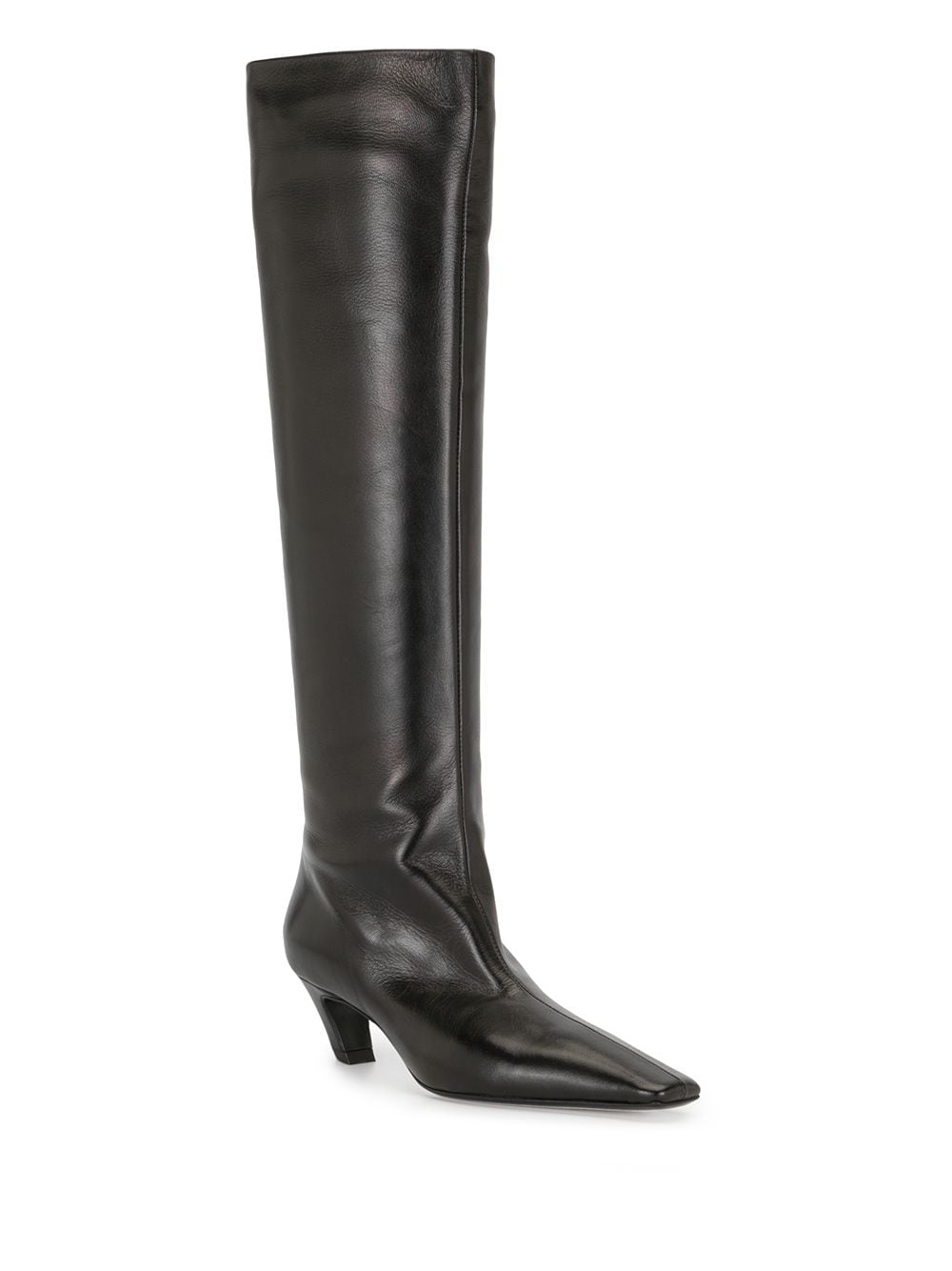 Shop Khaite Davis Knee-high Boots In Black