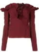 Image 1 of Marques'Almeida v-neck ruffle blouse