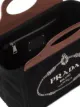 Prada logo-print canvas bag