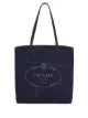 Image 1 of Prada logo-print denim tote bag