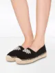 Miu Miu crystal-embellished suede espadrilles