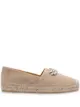 Image 1 of Miu Miu crystal-embellished suede espadrilles