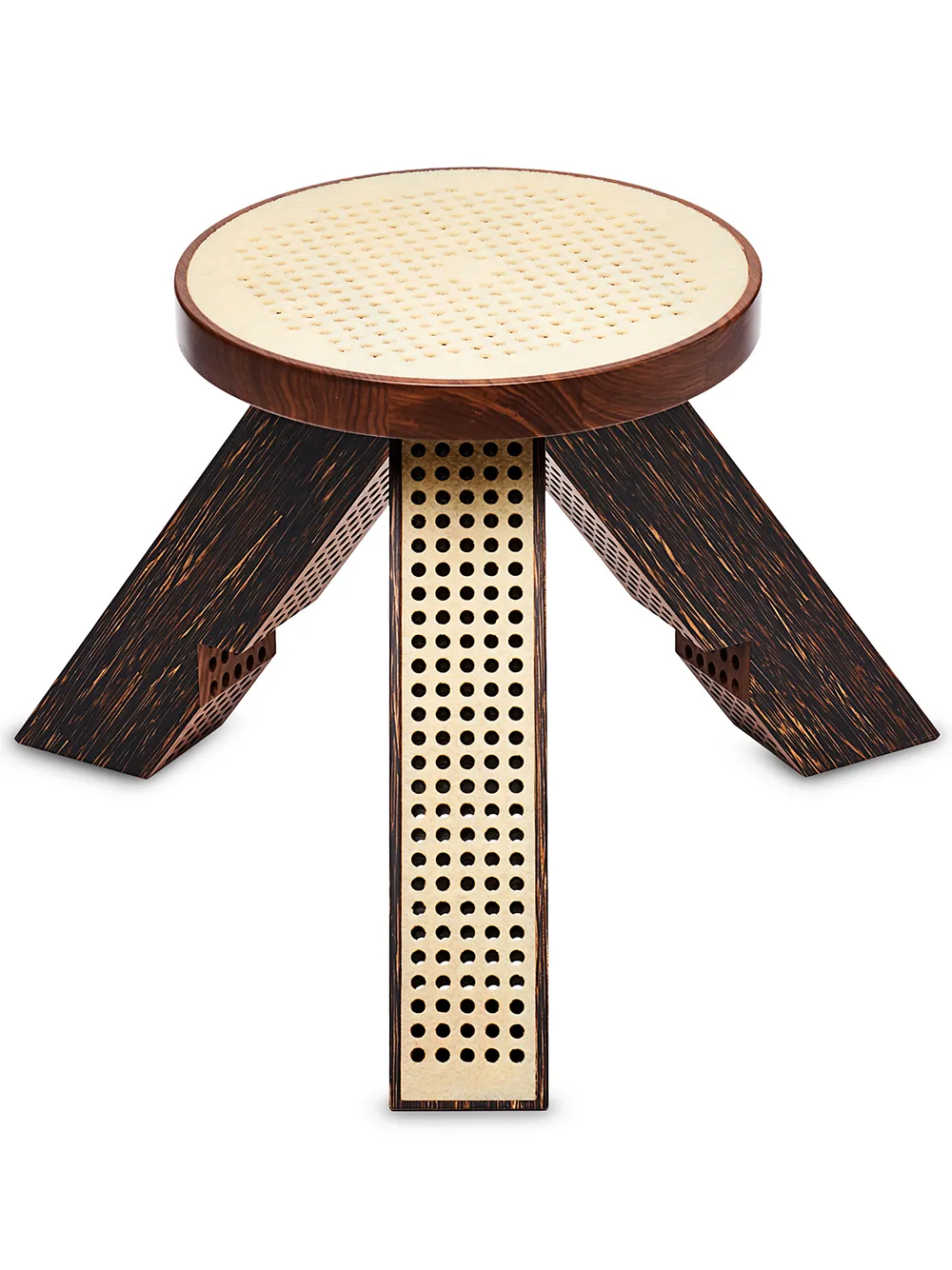 Click to view more detailed imagery on our partner's website Miu Miu M/marbles Three-leg Stool In Brown
