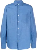 ASPESI plain button-up long sleeve shirt - Blue