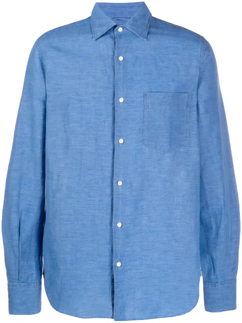 ASPESI plain button-up long sleeve shirt