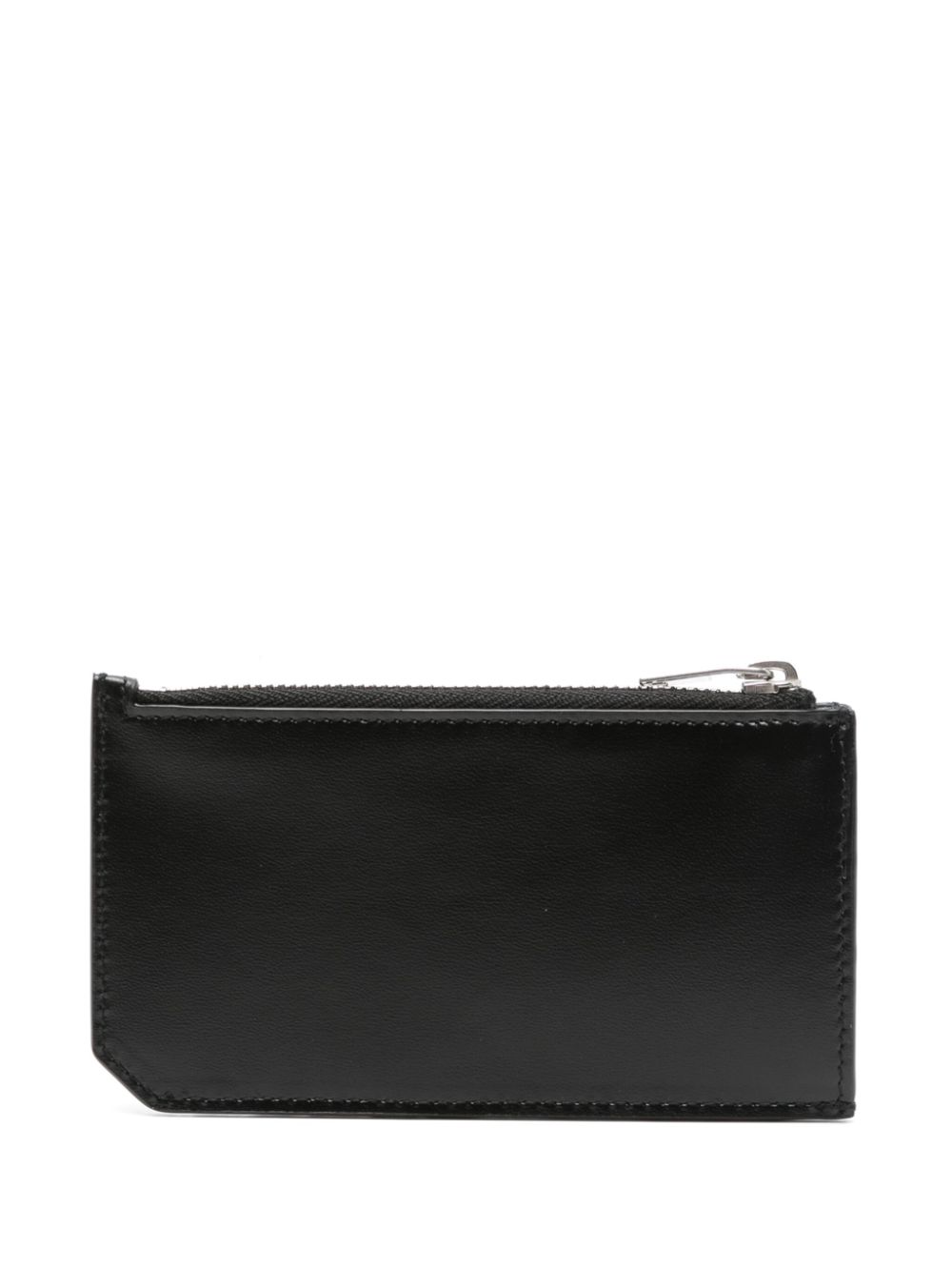 Saint Laurent Monogram-plaque cardholder - Black