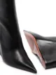 Amina Muaddi pointed 95mm wedge boots