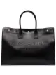 Image 1 of Saint Laurent large Rive Gauche leather tote bag