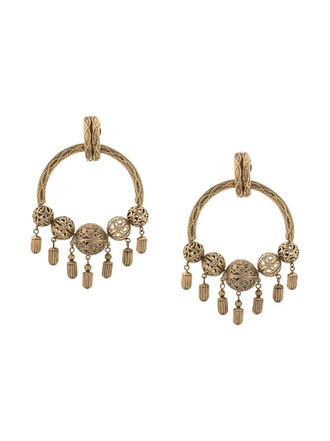 Saint Laurent ball hoop earrings