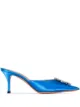 Bild 1 von Amina Muaddi Begum Mules mit Kristallen 70mm