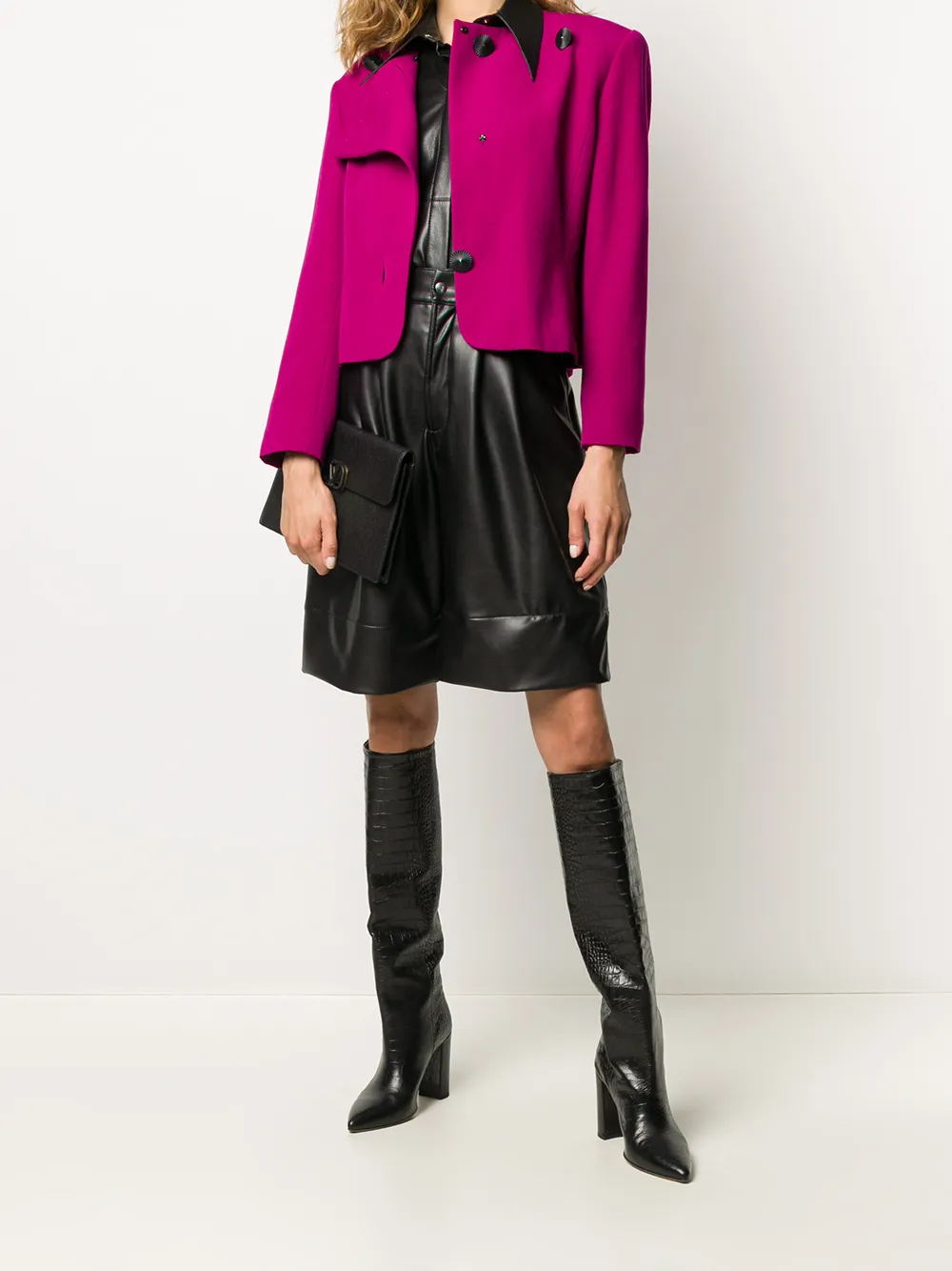Image 2 of Yves Saint Laurent Pre-Owned 1990s off-centre fastening jacket