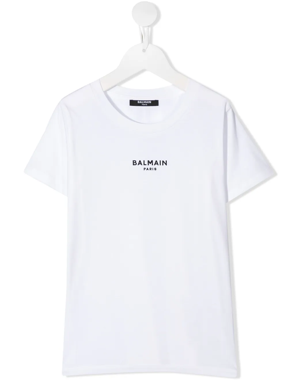 Click to view more detailed imagery on our partner's website Balmain Teen Logo-print T-shirt In White