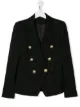 الصورة 1 من Balmain Kids بليزر بخطوط بلمعان ميتاليك
